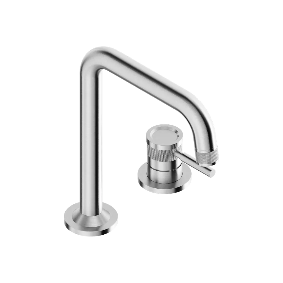 Tubico Volga miscelatore lavabo 2 fori bocca alta inox 316L