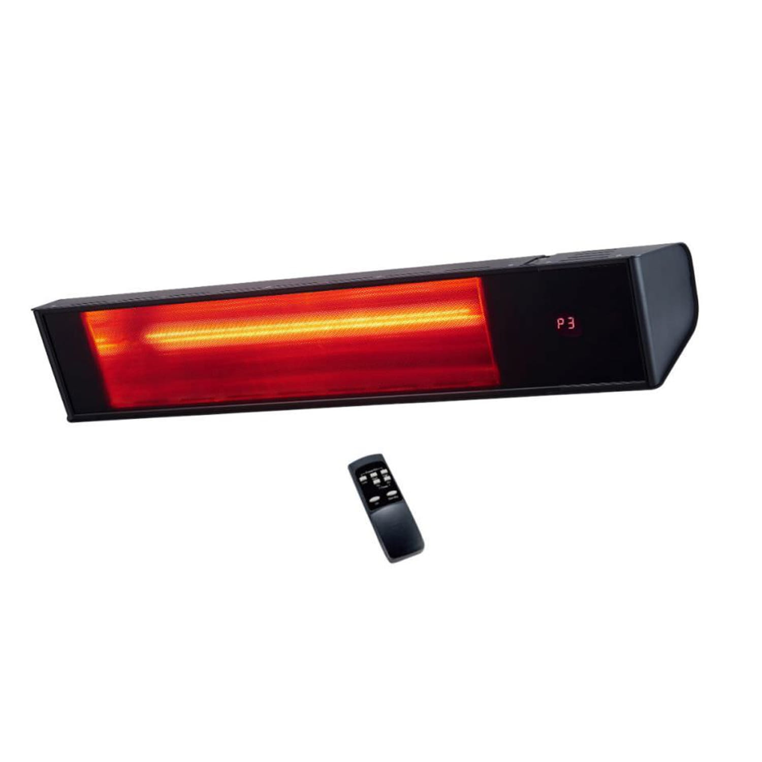 Sined Vetro Nero 2000 Wifi stufa infrarossi 2000W nera