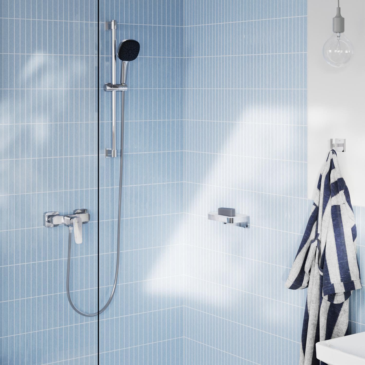 GROHE Dice 101874000 miscelatore doccia cromo a parete
