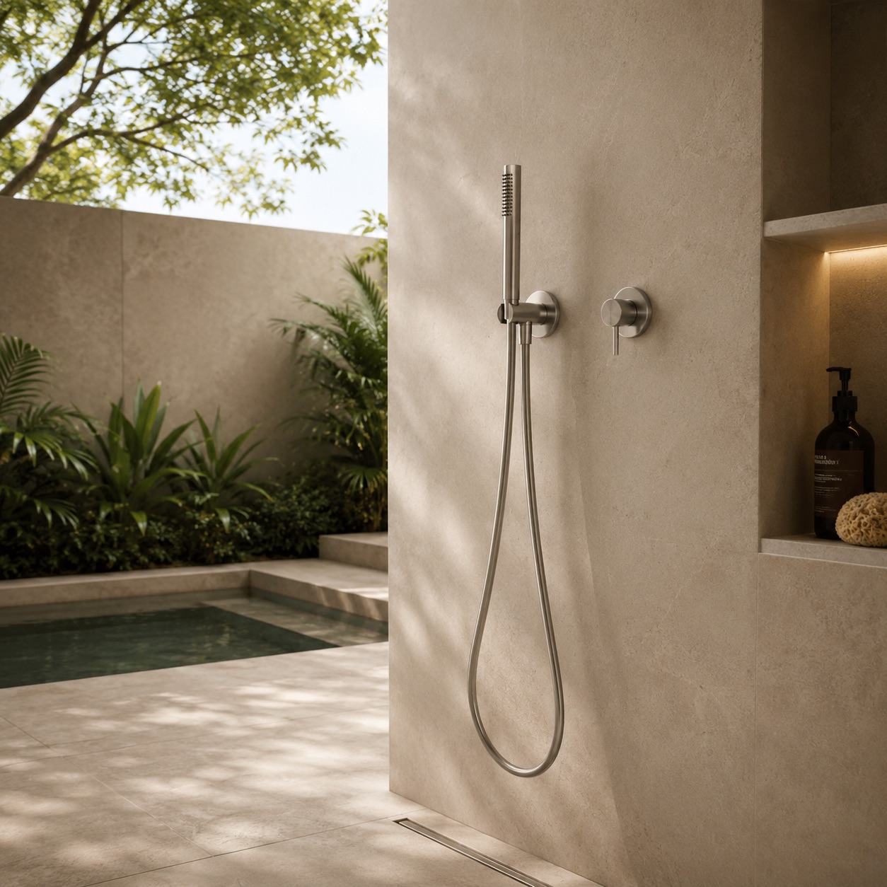 Sined Levante Set Doccia Muro Acqua Fredda inox 316L