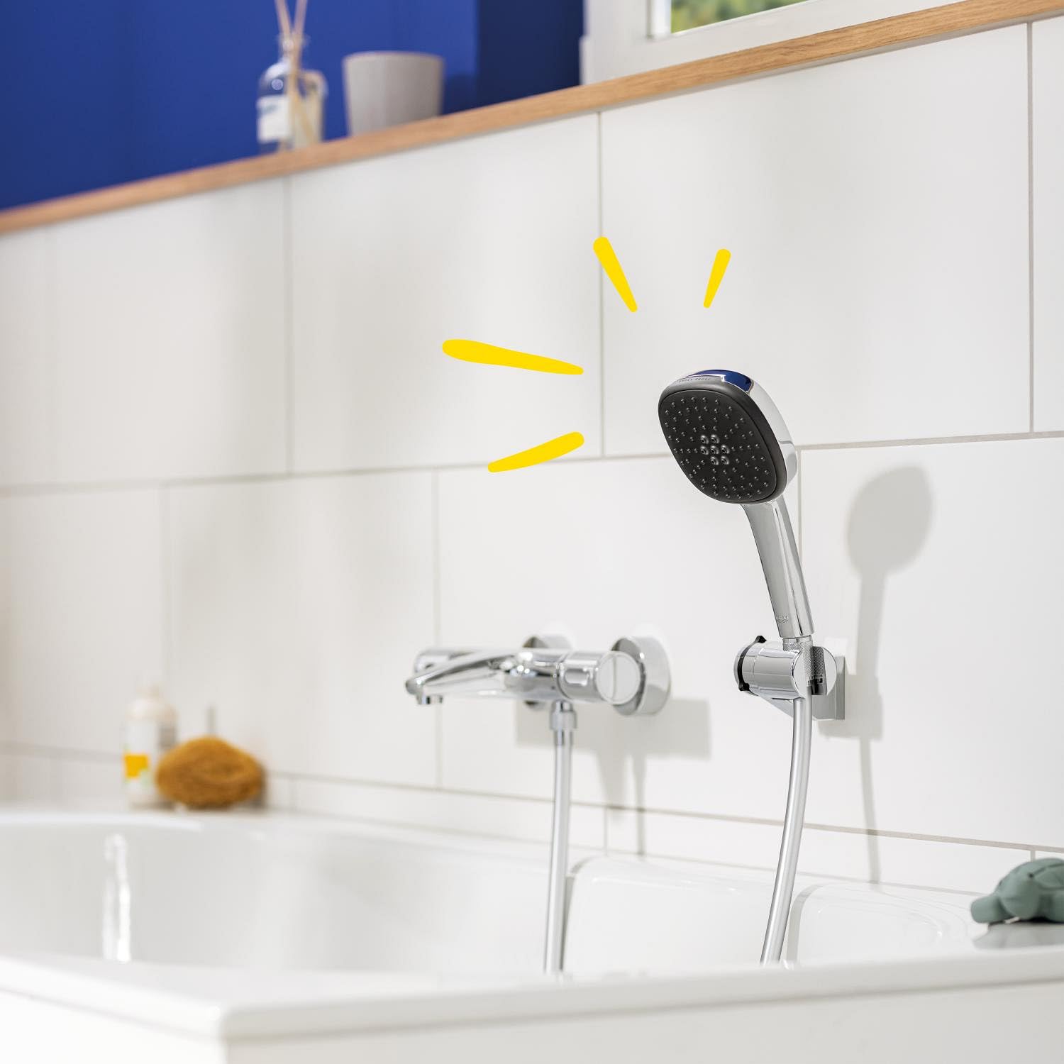 Grohe Vitalio Comfort 110 Manopola Doccia Cromo con Flessibile 1,5 m