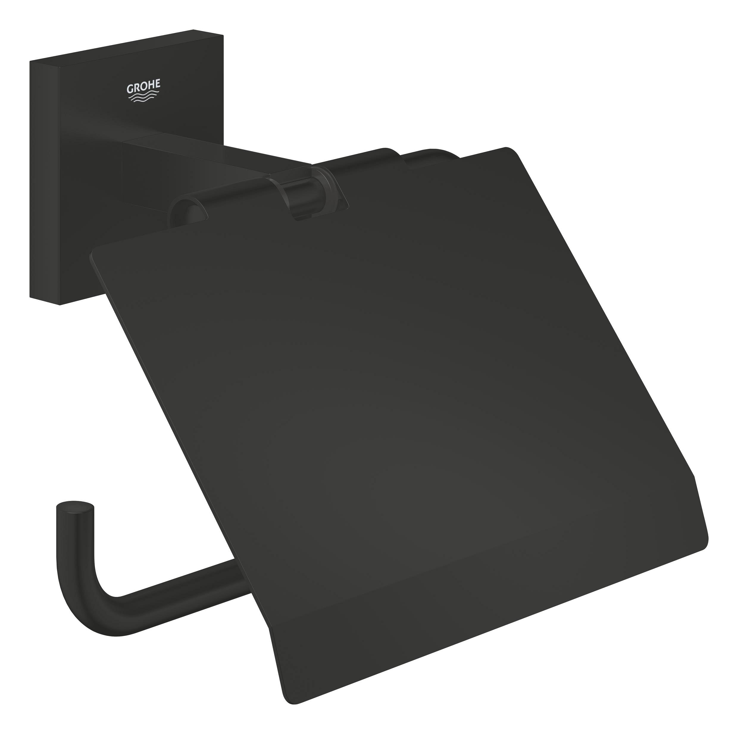 Grohe Start Cube 411022430 portarotolo nero opaco 111 mm