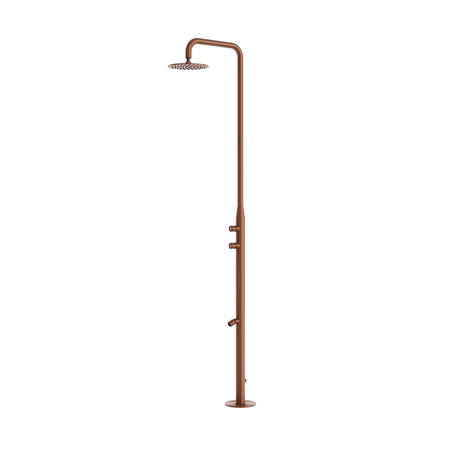 Sined Teulada doccia esterno oro rosa soffione 25 cm