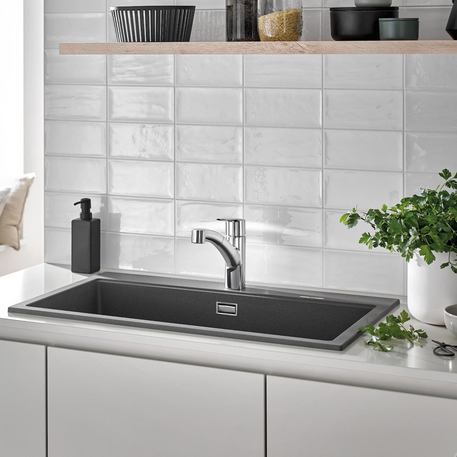 Grohe Start QuickFix miscelatore cucina sottofinestra estraibile