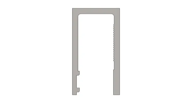 Vismaravetro PLK Montante ricambio box doccia bianco