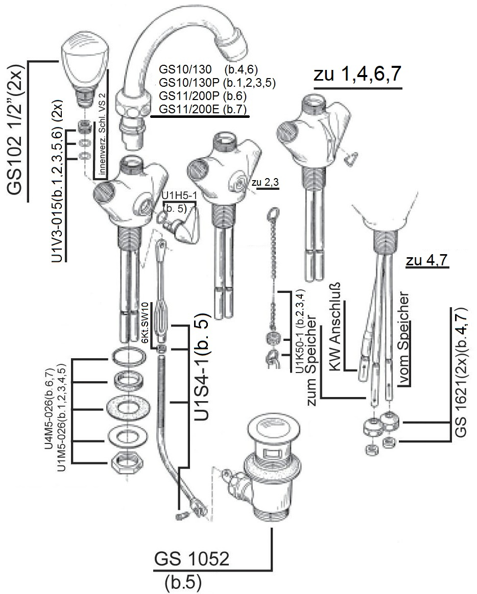 Schmiedl GS1056P Rubinetto Lavabo Monoforo 2 Manopole Girevole