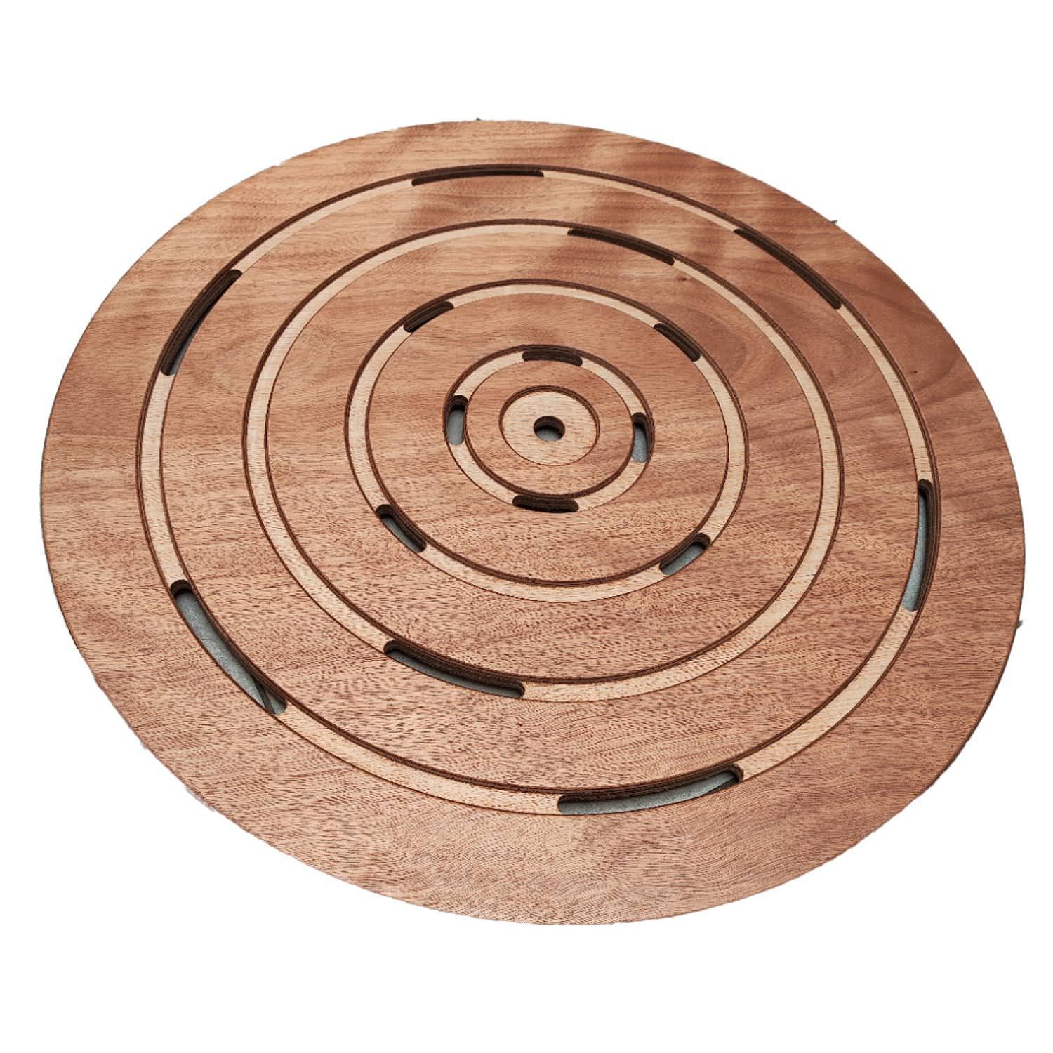 Sined Okume pedana doccia tonda legno 59 cm