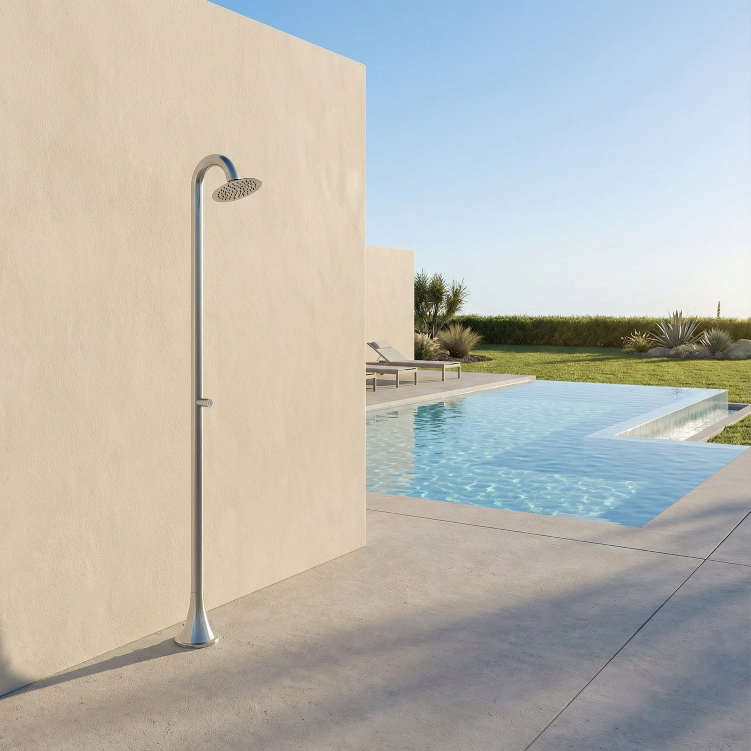 Sined Luna TMP doccia temporizzata inox acqua fredda