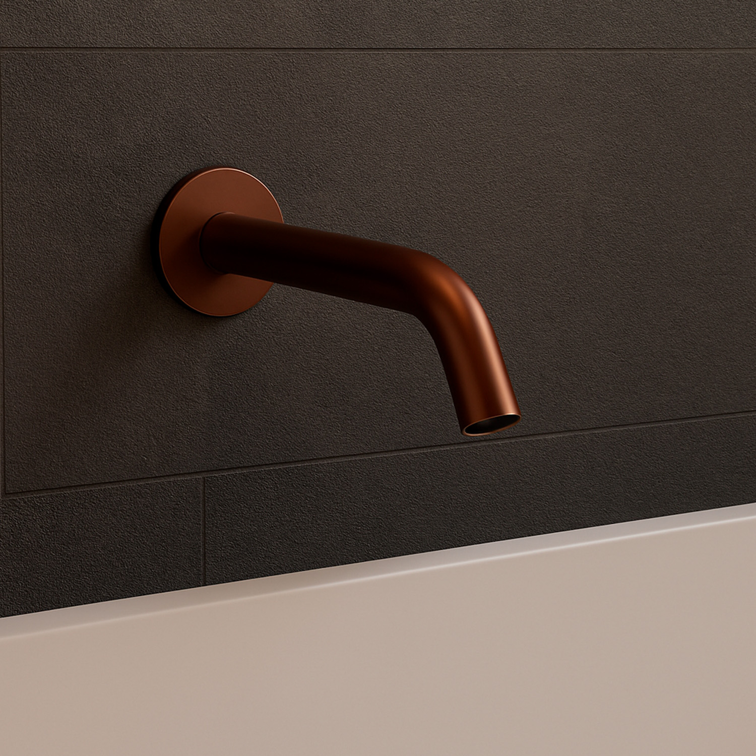 Sined Levante Bocchetta Parete Inox Oro Rosa