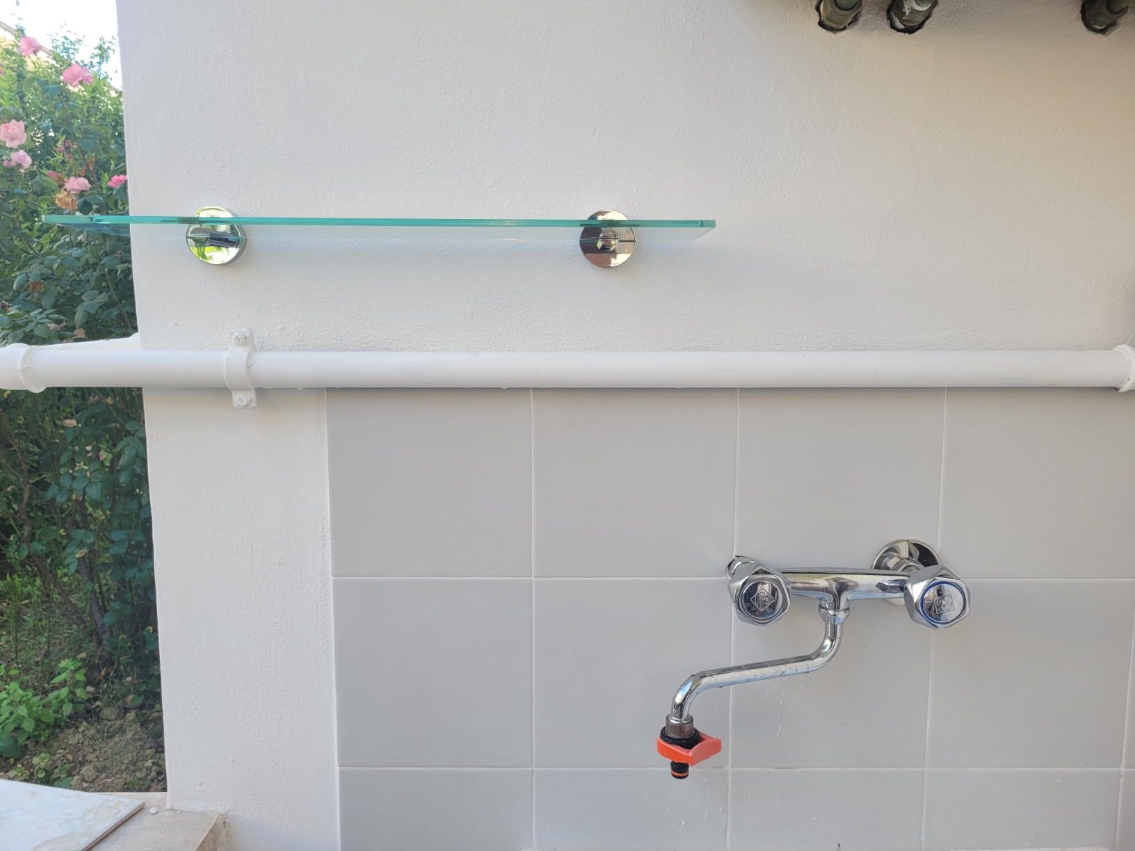 Grohe Start 41202000 mensola vetro cromo 530 mm fissaggio nascosto