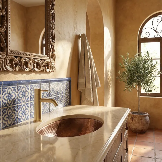 Sined Levante Basso Oro rubinetto lavabo oro 17 cm
