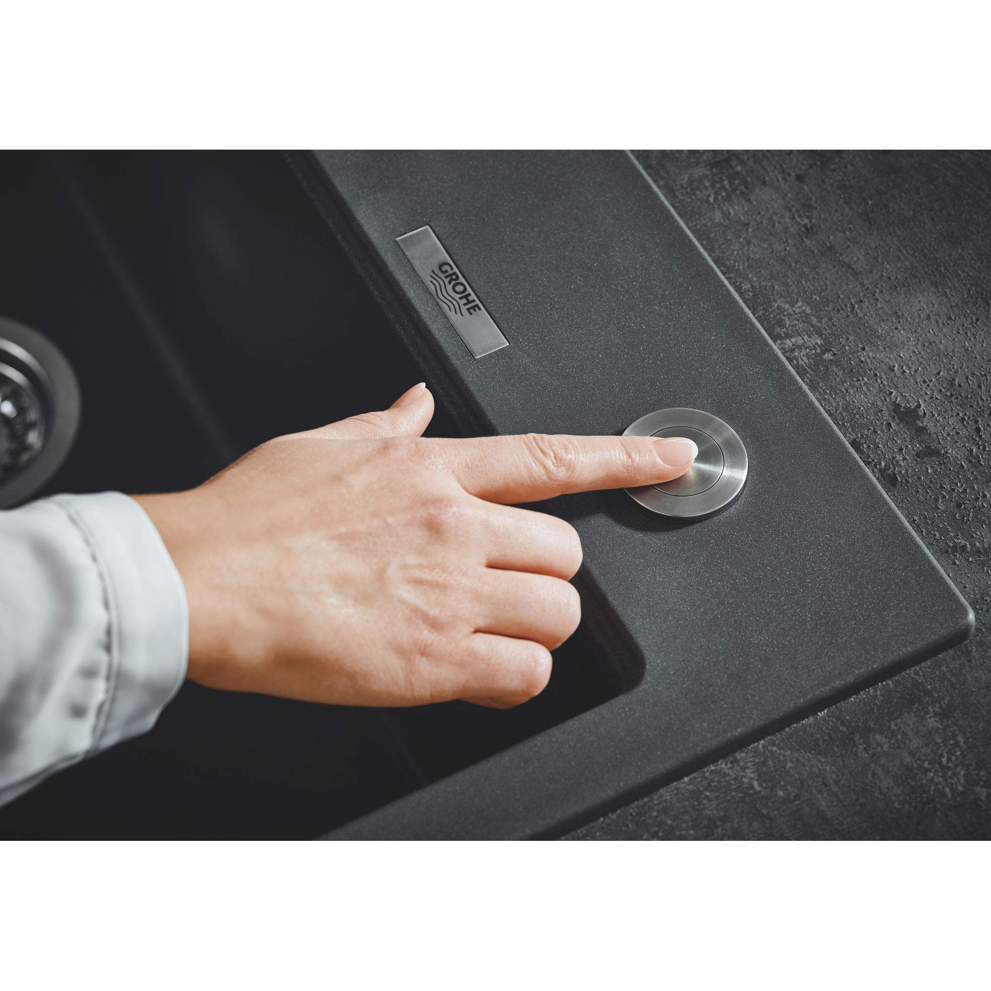 GROHE K700 80-C Lavello Cucina 78x50 Granite Black con Gocciolatoio