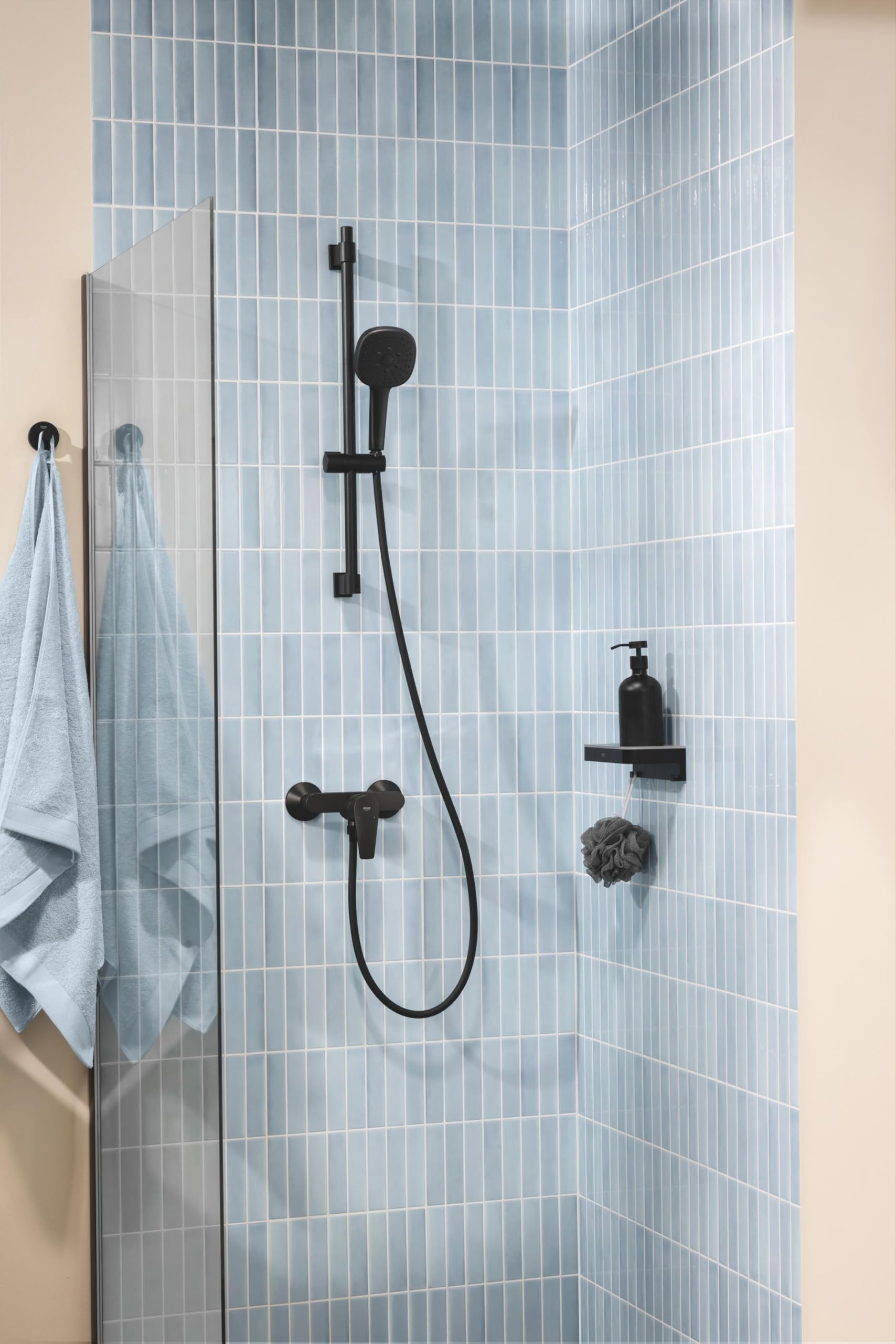GROHE Start Edge 24116431 miscelatore doccia nero opaco a parete