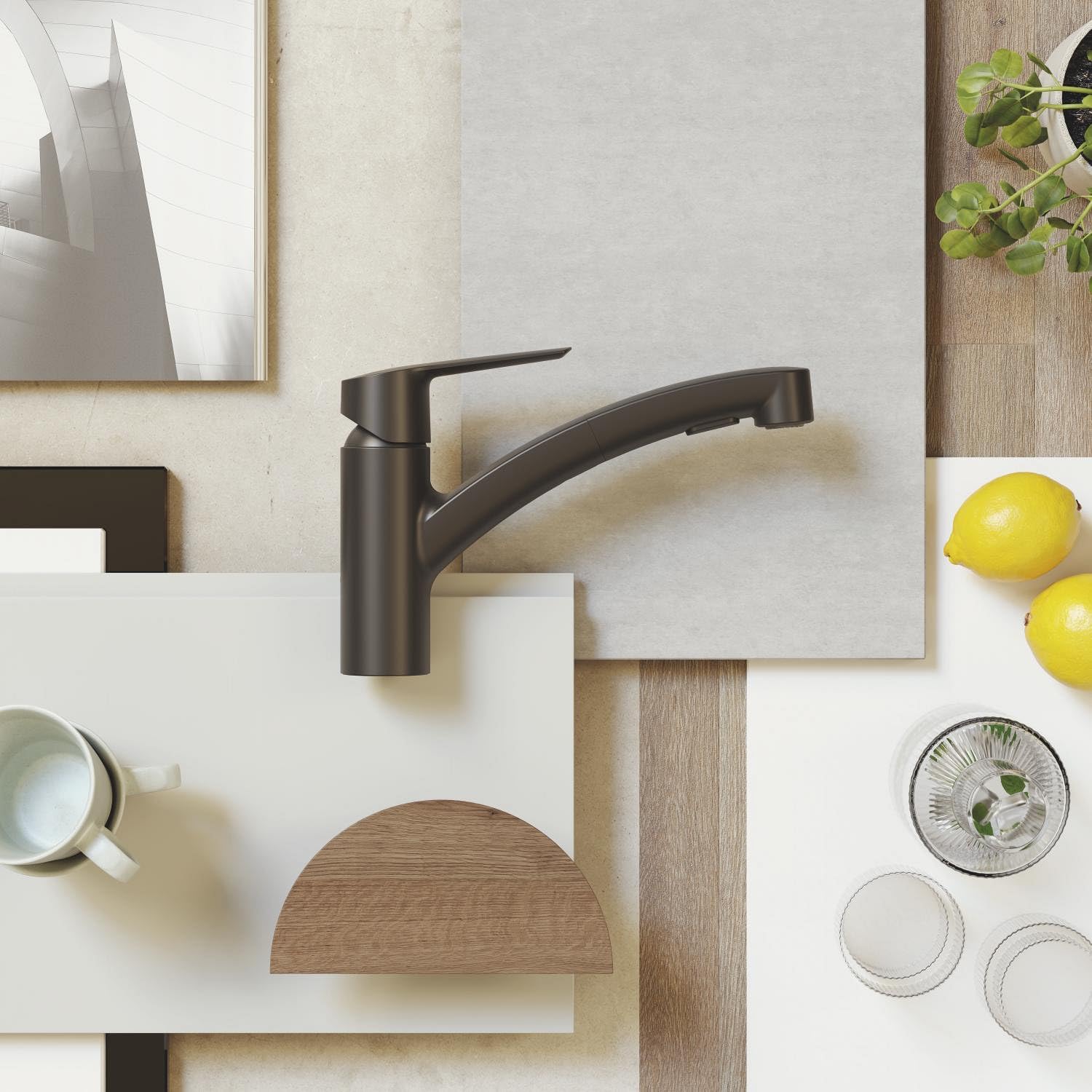Grohe Start 303072431 miscelatore cucina nero doccetta 2 getti
