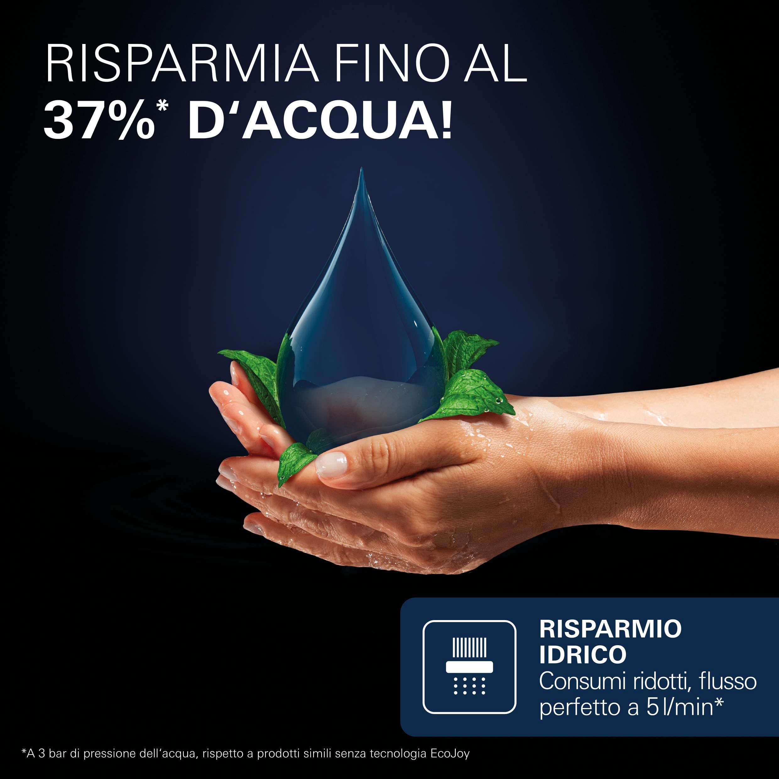GROHE Start Edge miscelatore lavabo nero opaco con doccetta igienica
