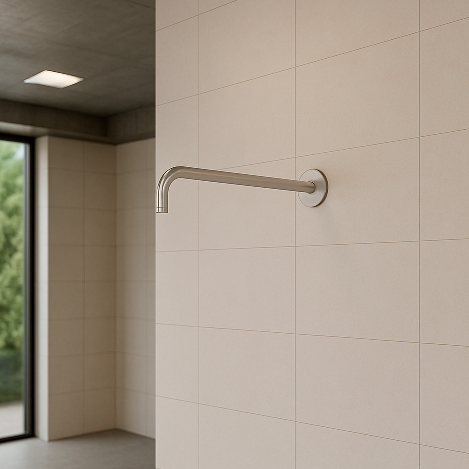 Sined Levante braccio doccia a parete inox satinato