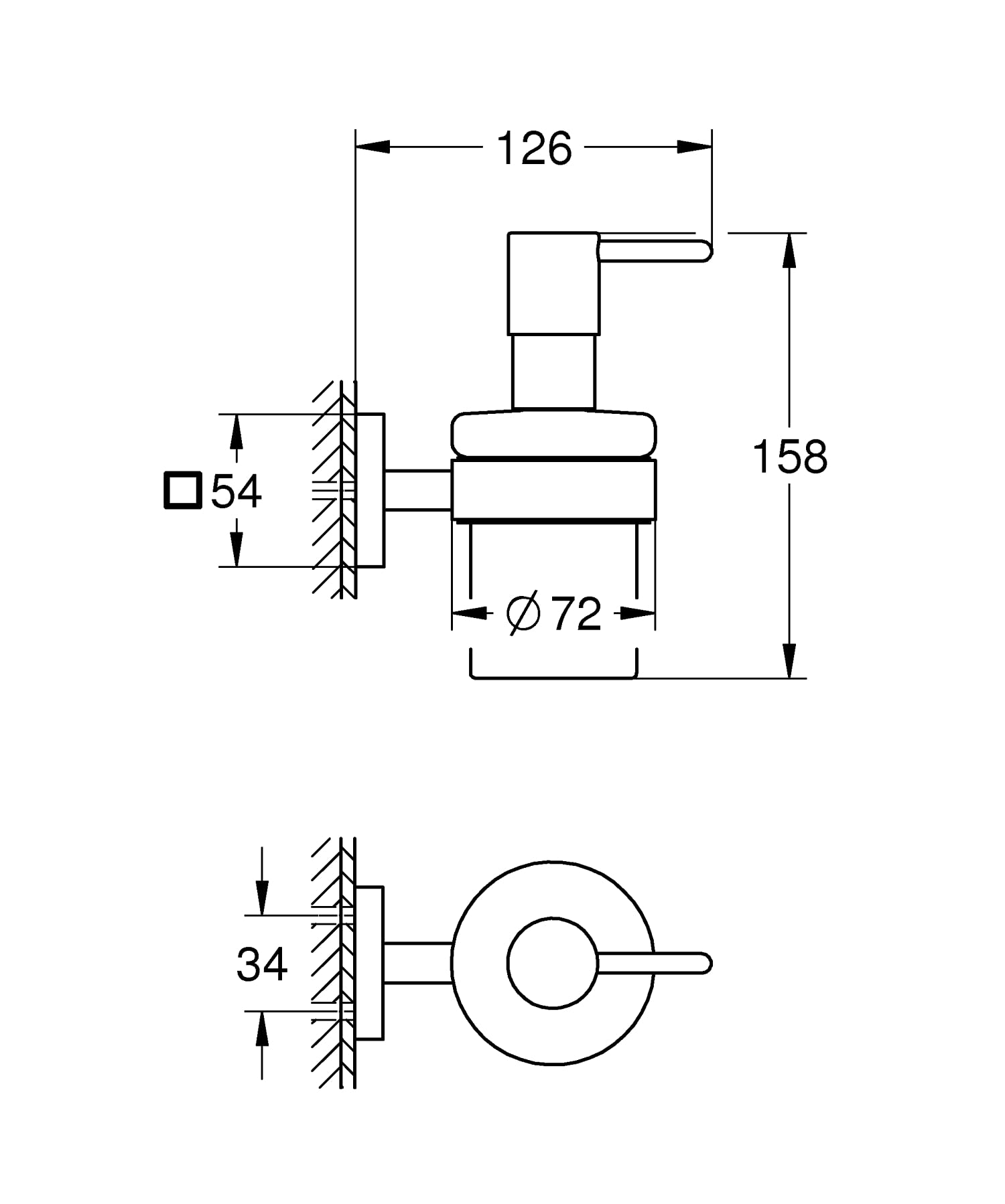 GROHE Start Cube 41098000 Dispenser Sapone Cromo