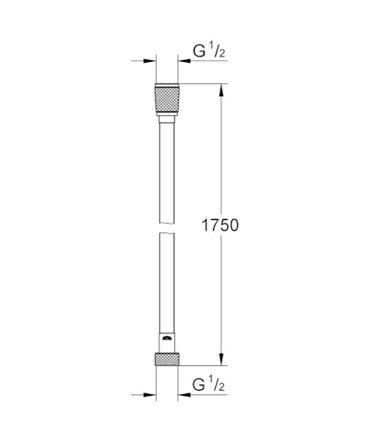 Grohe Silverlex 28388DC0 Flessibile Doccia 175 cm Grigio