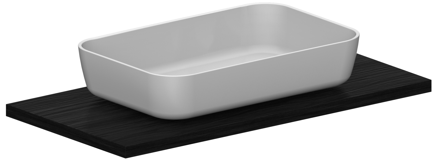 Scarabeo Mizu 70 lavabo 70x45 ceramica senza foro scarico
