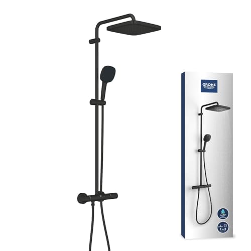 GROHE Vitalio Comfort 266962431 colonna doccia nero squadrato