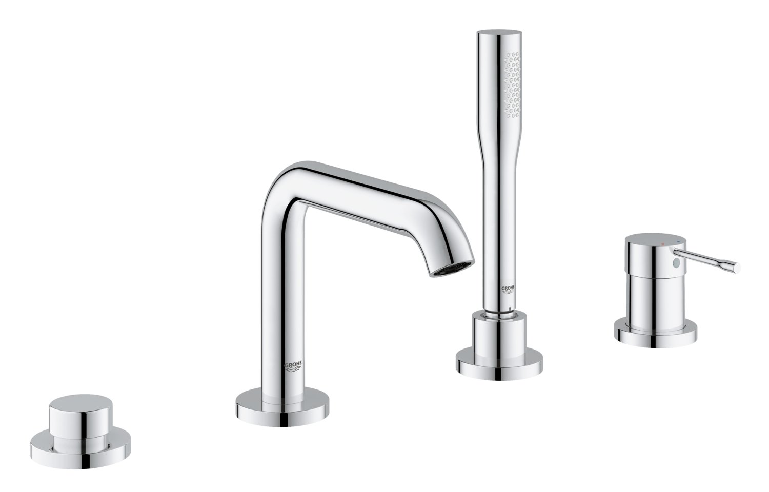 GROHE Essence 19578DC1 Rubinetto Vasca 4 Fori Acciaio