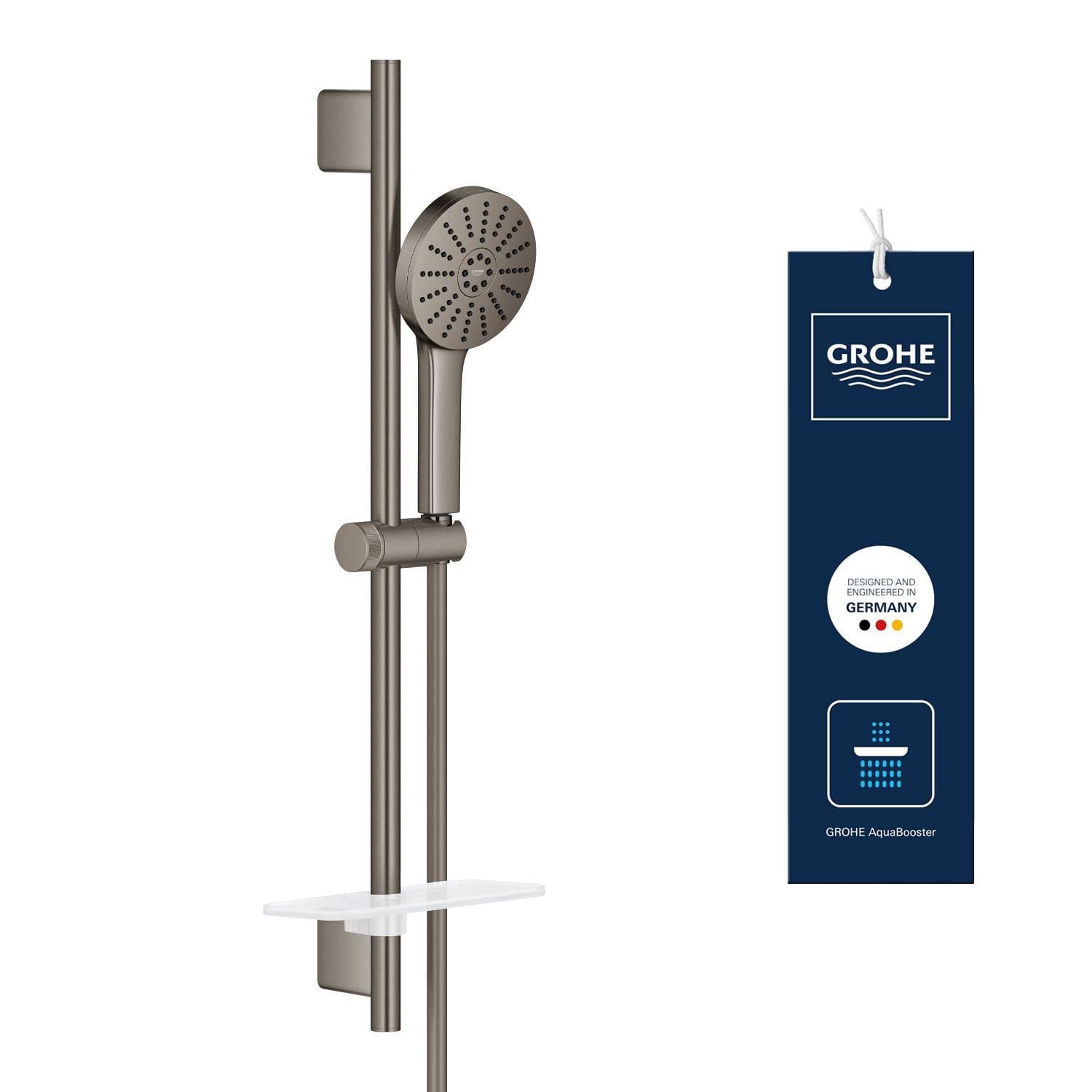 GROHE Vitalio Joy+ 120 134866AL00 saliscendi antracite con portasapone