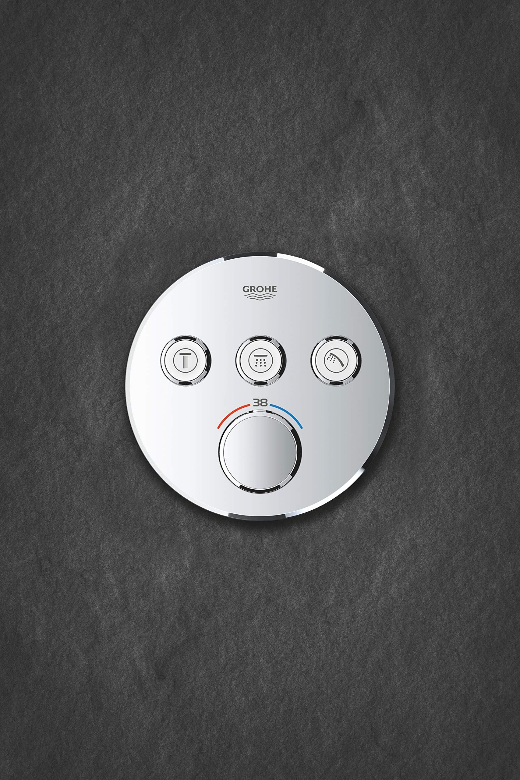 GROHE Grohtherm 29121000 Miscelatore Termostatico 3 Vie Cromo Rotondo