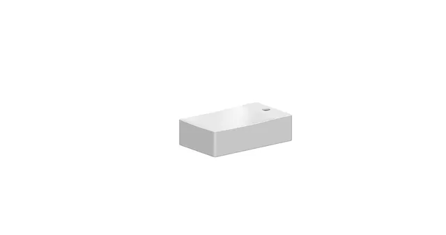 Scarabeo Soft 38 lavabo da appoggio bianco monoforo