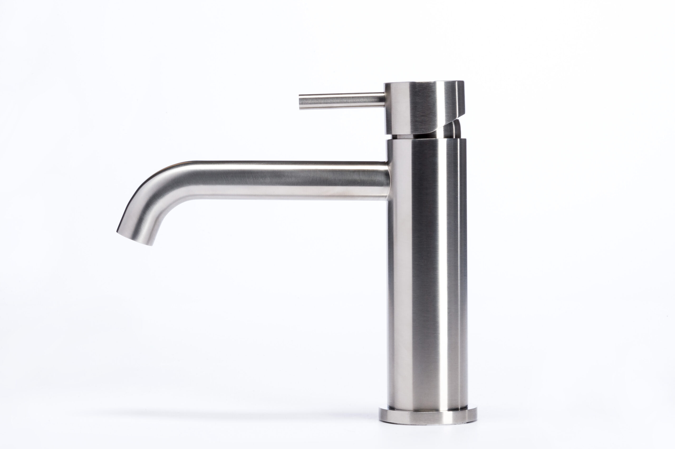 Tubico Nilo miscelatore lavabo senza scarico inox satinato