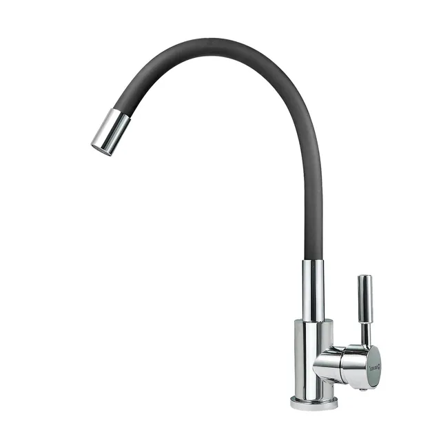 Solvex rubinetto cucina acciaio inox leva singola 360°