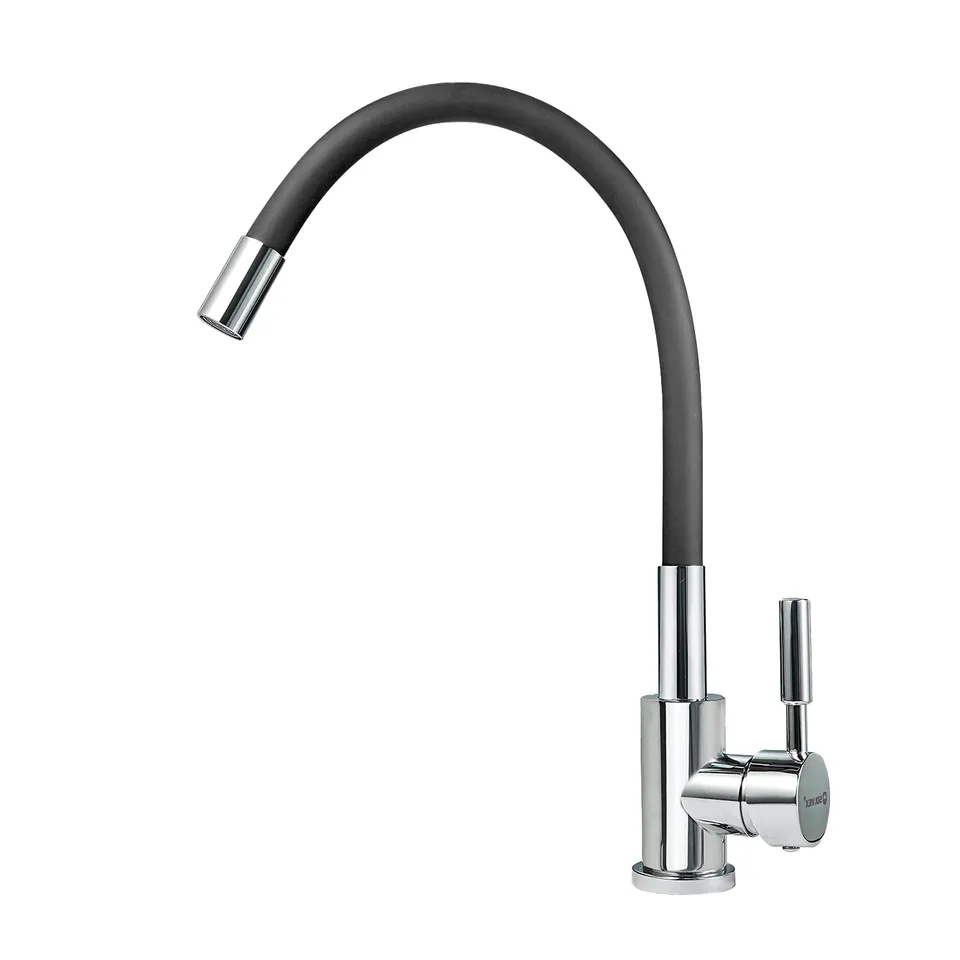 Solvex rubinetto cucina acciaio inox leva singola 360°