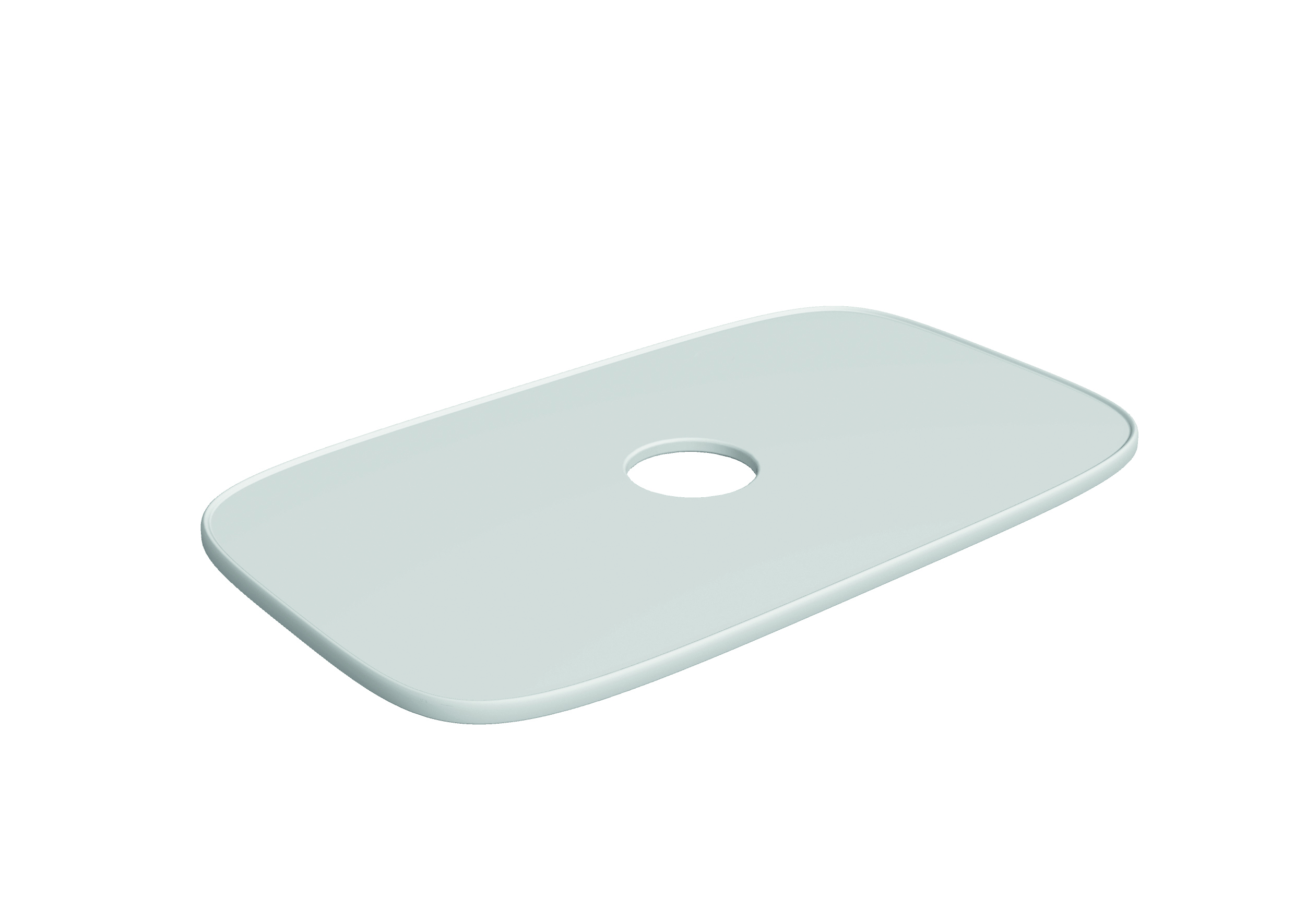 Scarabeo Solid ripiano lavabo ceramica predisposto