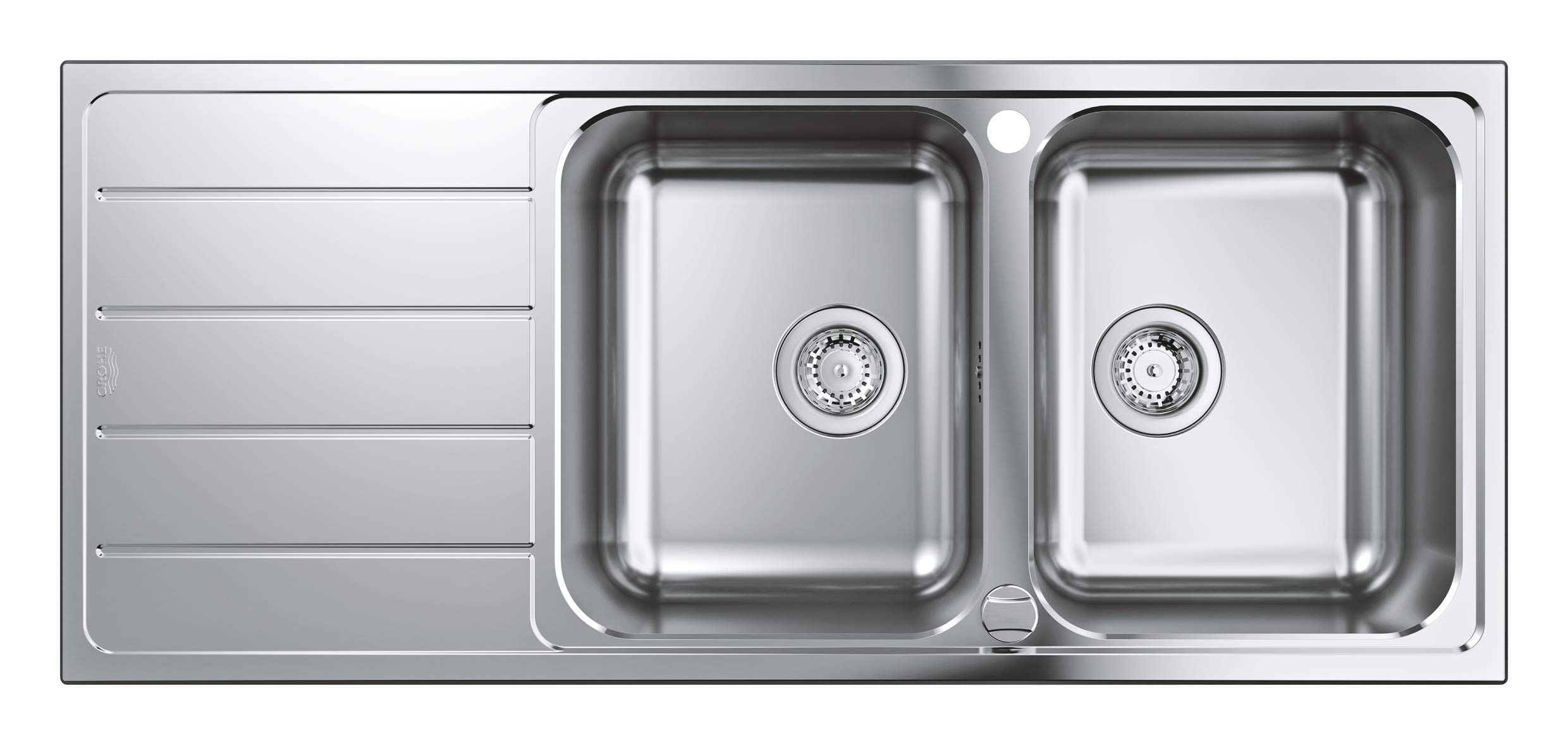 Grohe K500 lavello cucina inox con gocciolatoio 116x50