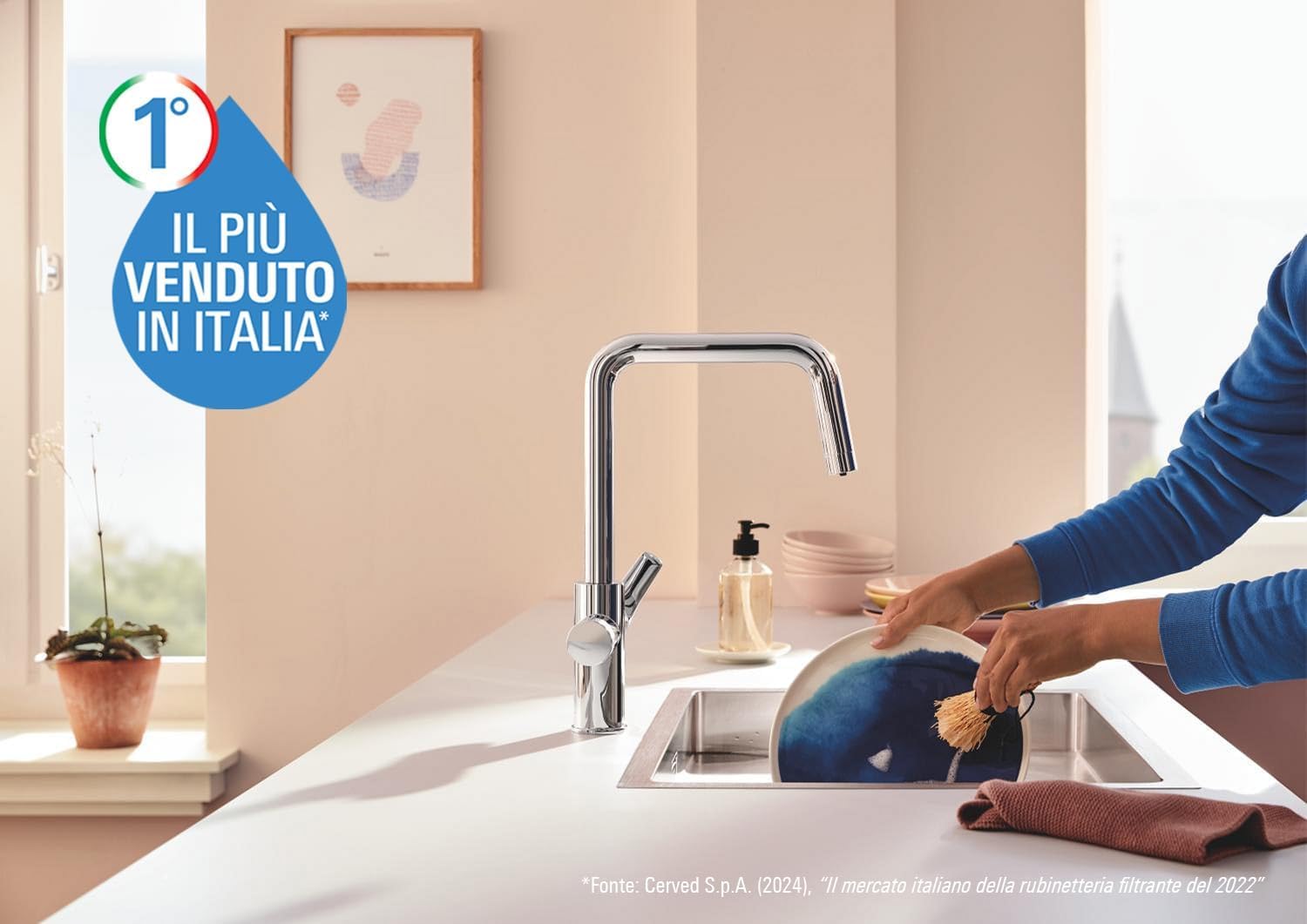GROHE Blue Pure 30596000 rubinetto cucina filtro U cromo