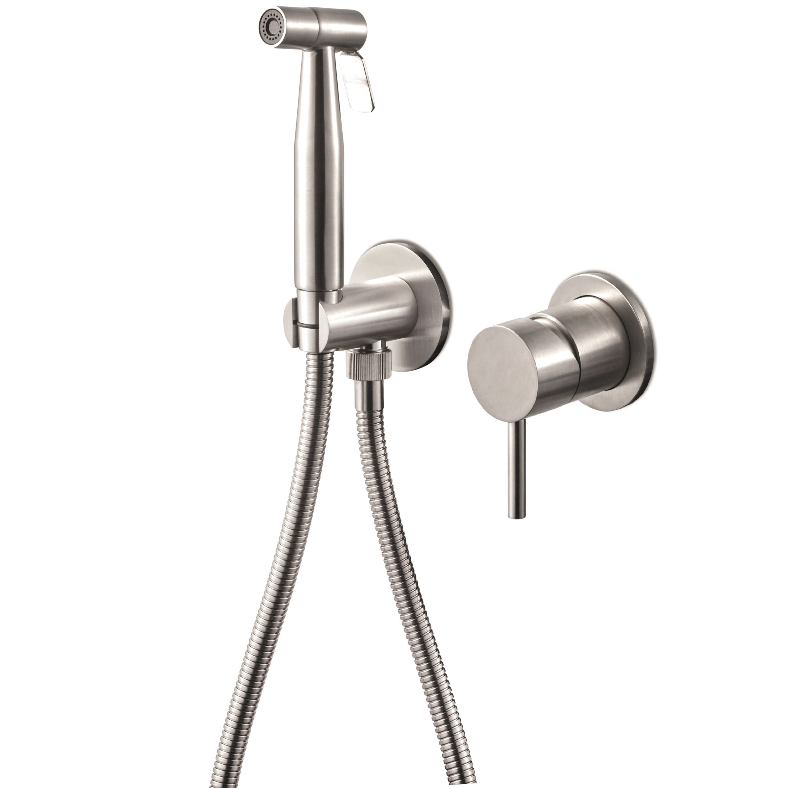 Tubico Colorado miscelatore bidet con doccino inox