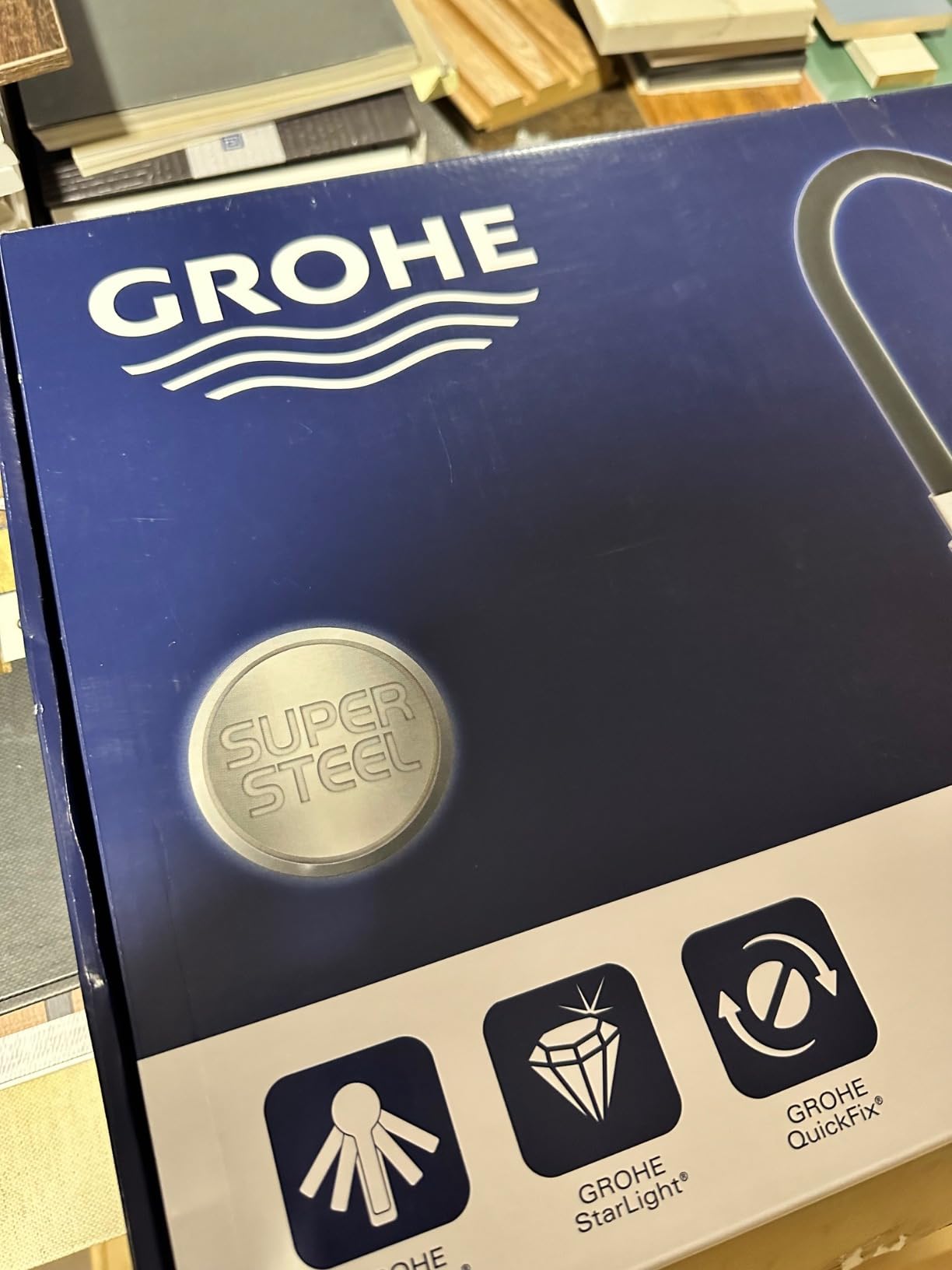 GROHE Feel 31489DC0 miscelatore cucina acciaio inox estraibile