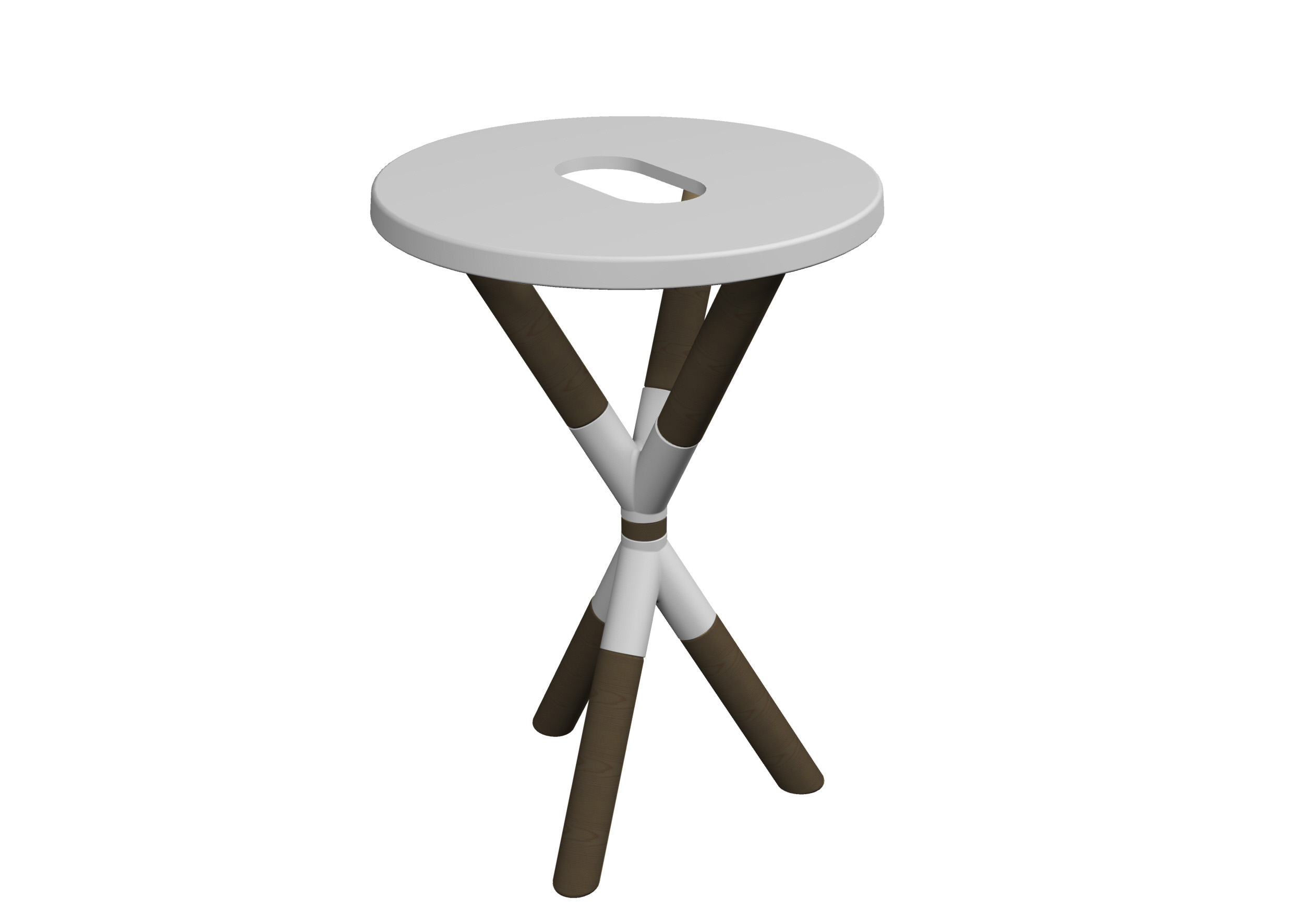 Scarabeo Cross consolle bagno legno scuro completa