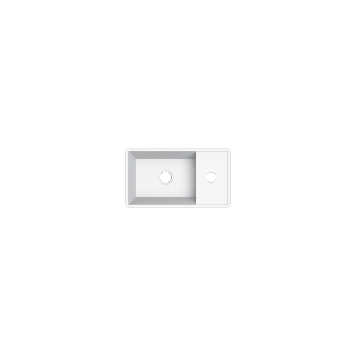 Scarabeo Teorema 41x23R lavabo appoggio bianco