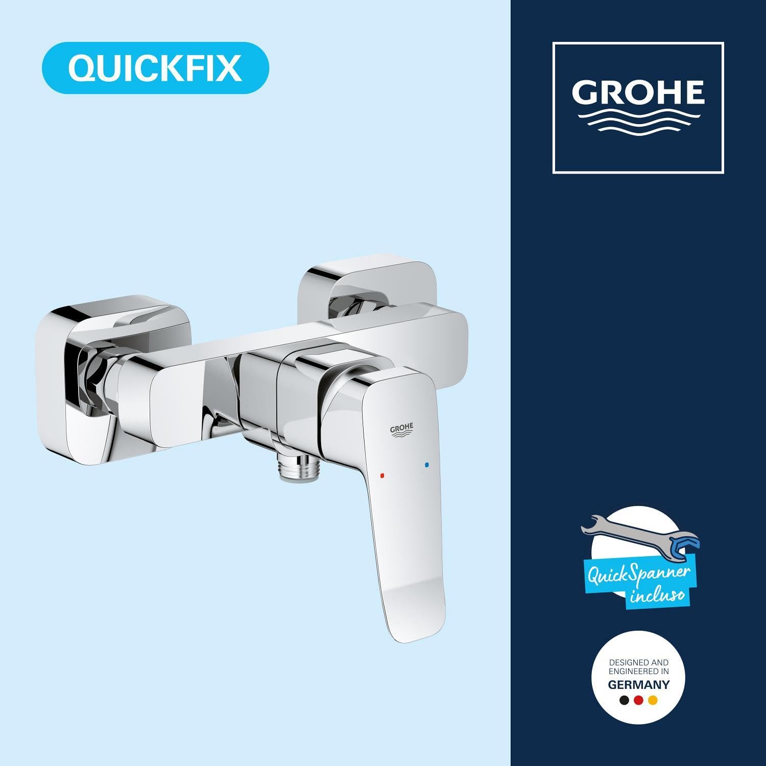 GROHE Dice 101874000 miscelatore doccia cromo a parete