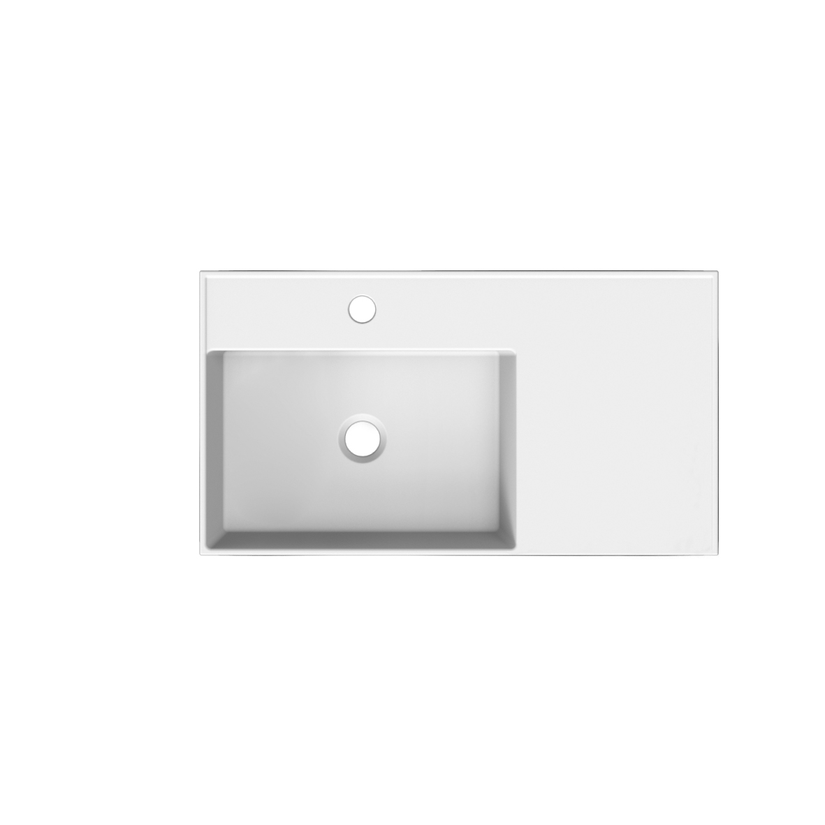 Scarabeo Teorema 2.0 80 Shelf DX lavabo sospeso