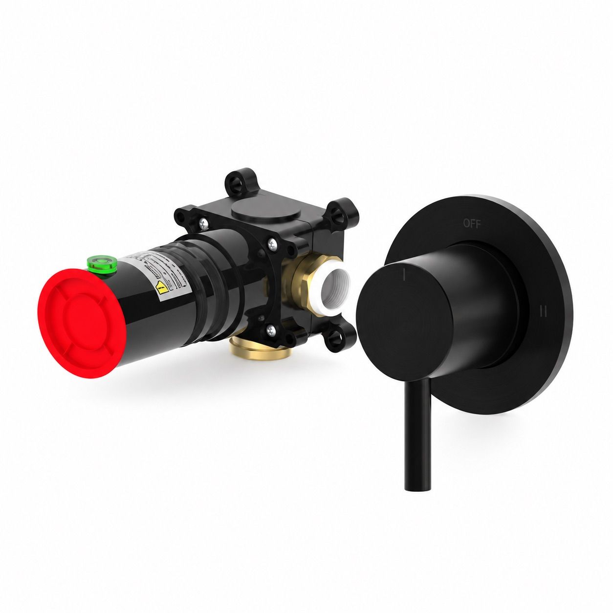 Sined Levante Deviatore a Muro Nero Inox 316L