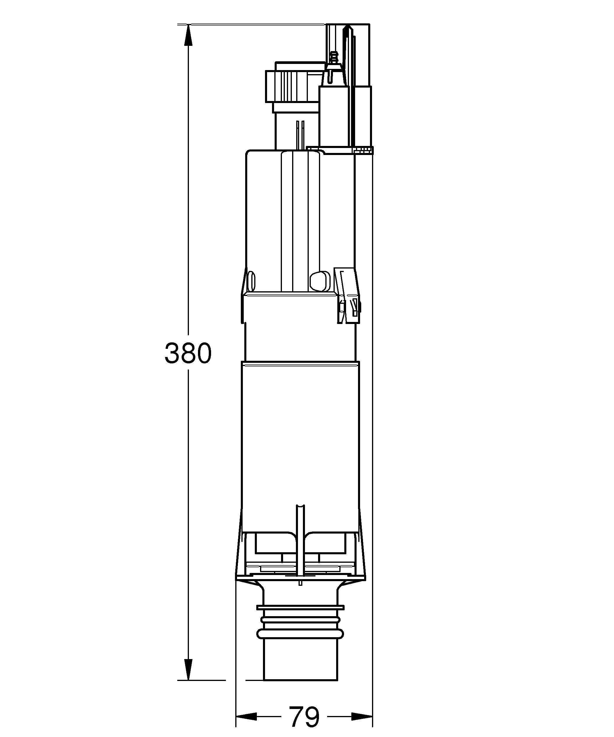 GROHE 42253000 ricambio valvola e cestello bianco