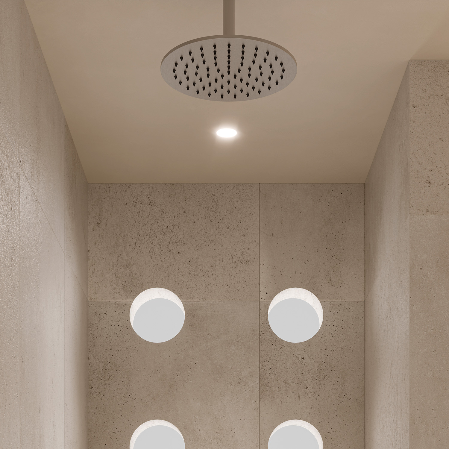 Sined Levante soffione doccia tondo 30 cm inox lucido