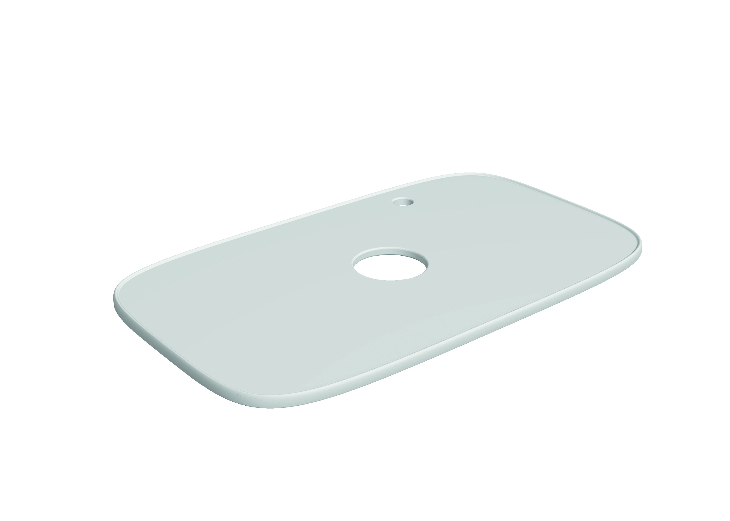 Scarabeo Solid Ripiano Ceramica Lavabo DX da Bagno