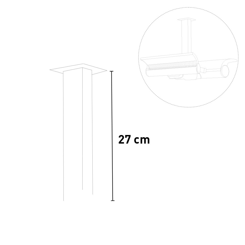 Sined staffe gemelle a soffitto per stufa infrarossi 2000 accessorio