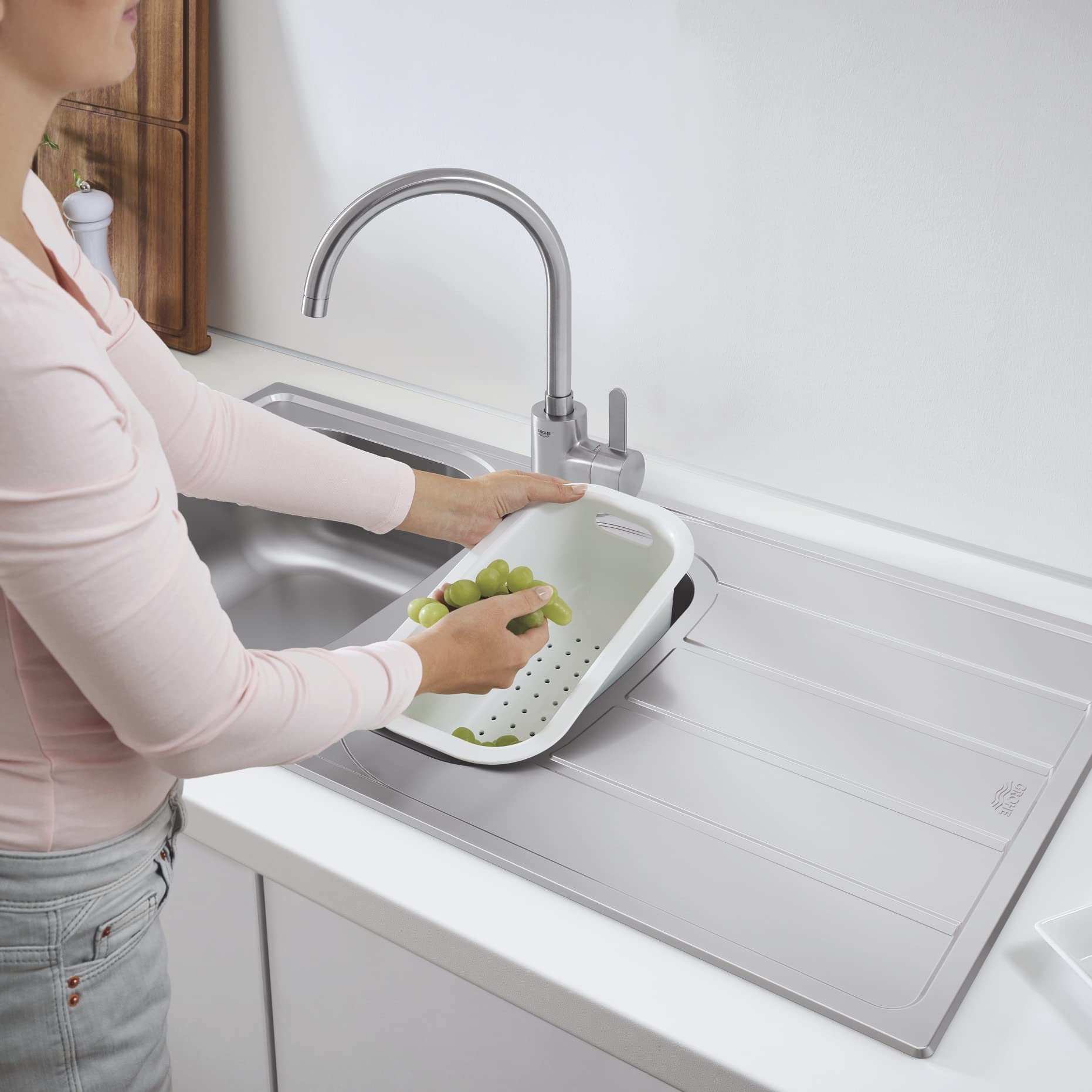 GROHE K200 31564SD1 lavello cucina 1 vasca acciaio inox
