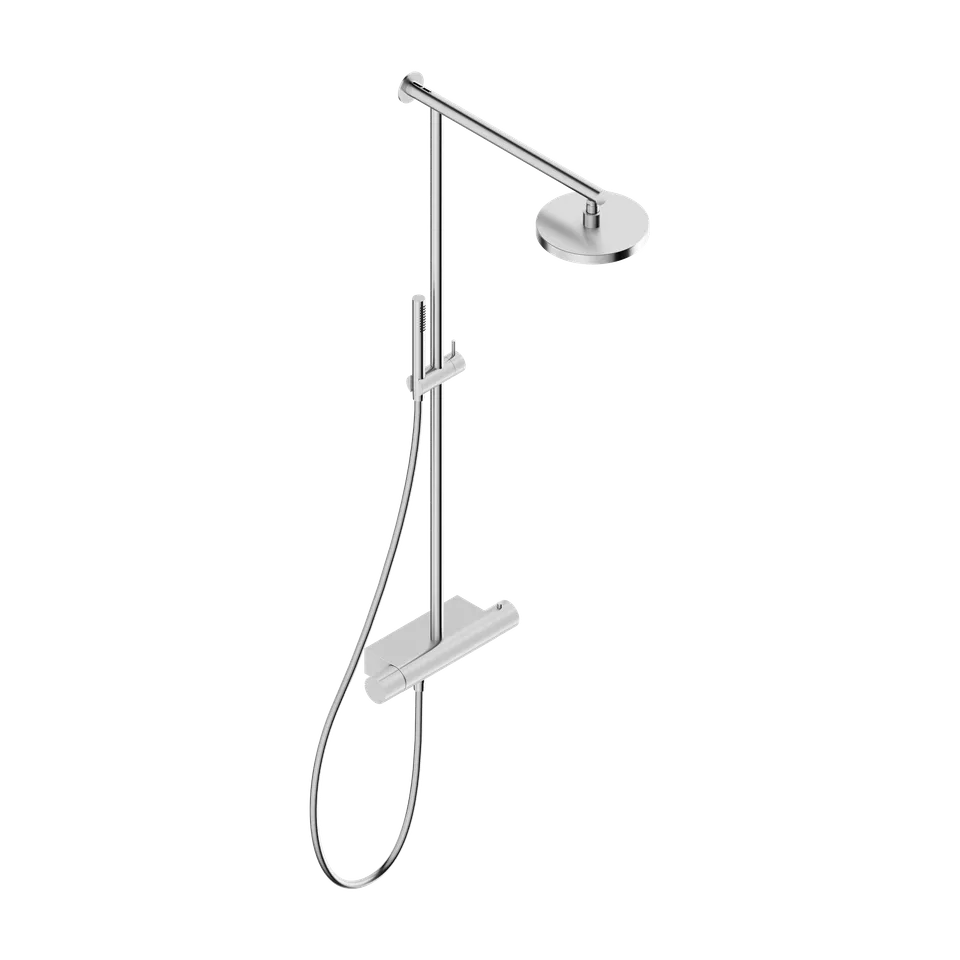 Tubico Wellness Flows colonna doccia termostatica 20 cm inox