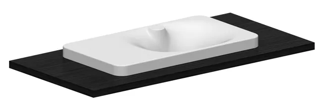 Scarabeo Fuji 80AR Shelf SX lavabo incasso ceramica