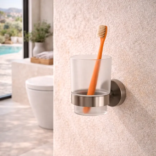 Sined Porta-Bicchiere-Levante-Singolo-Canna-Fucile inox