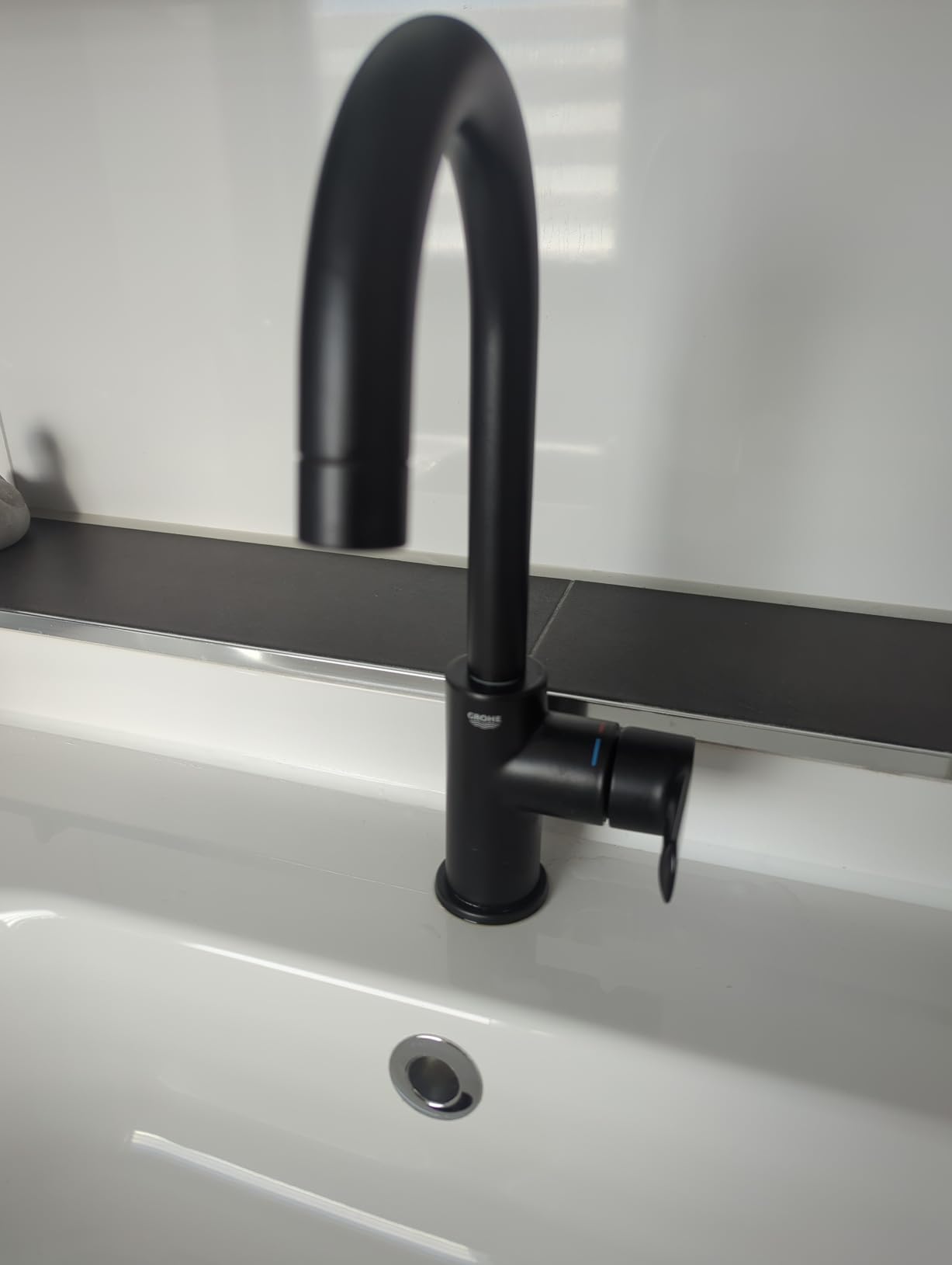 GROHE Start Rubinetto Lavabo 242032432 Nero Opaco con Scarico
